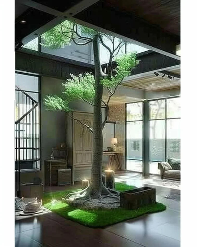 Indoor Zen garden design for enhancing calm and tranquility.