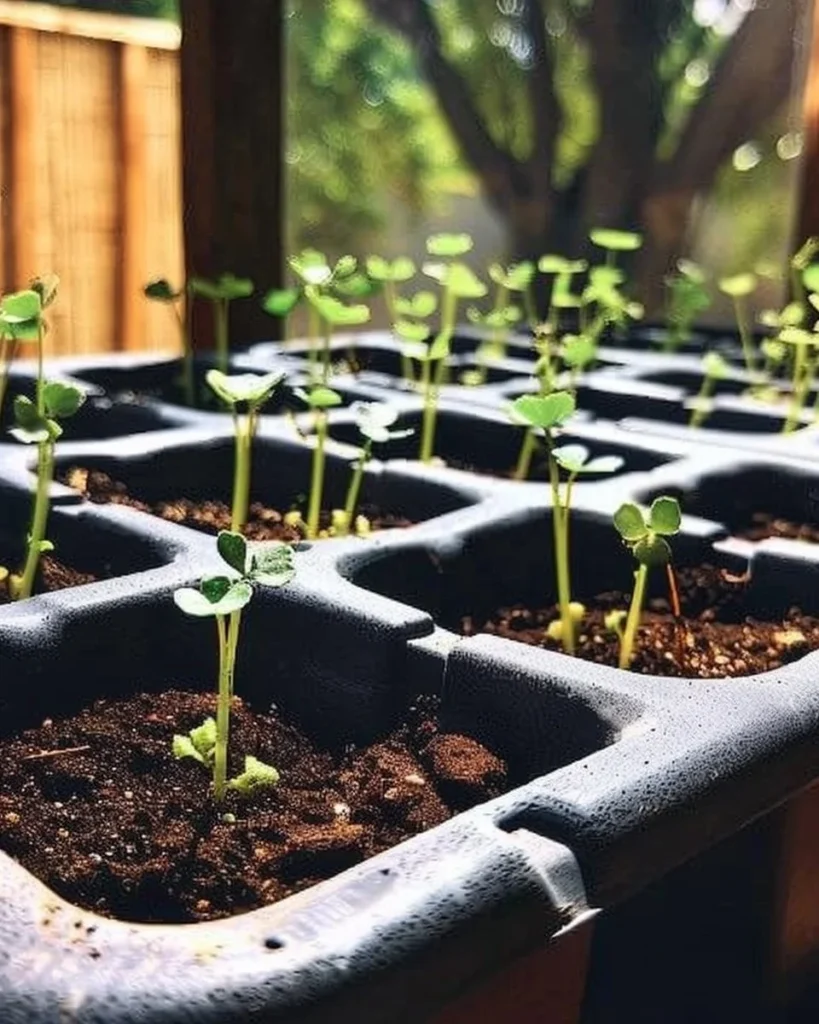 Seed starting chart for optimal indoor planting times