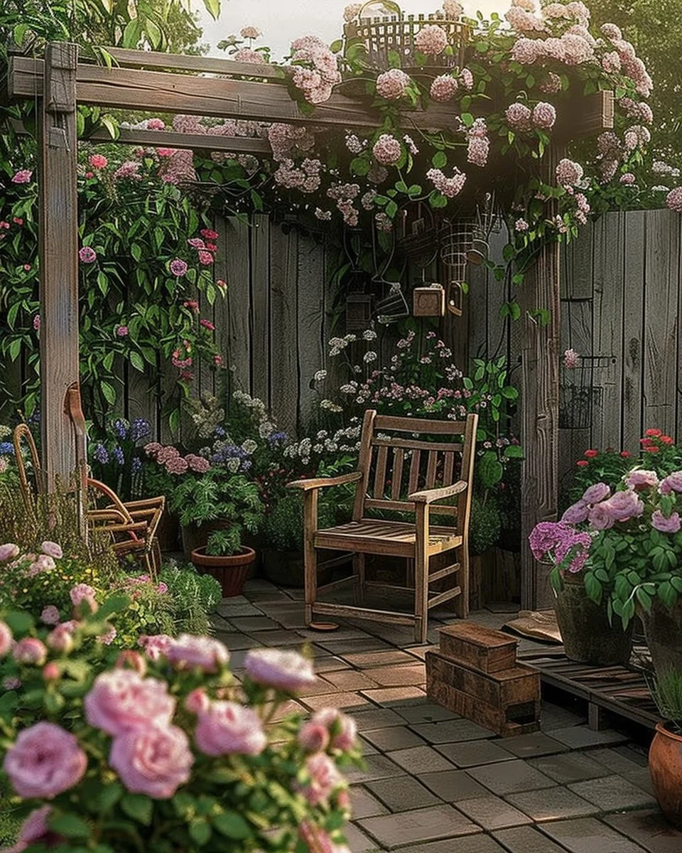 Simple courtyard life