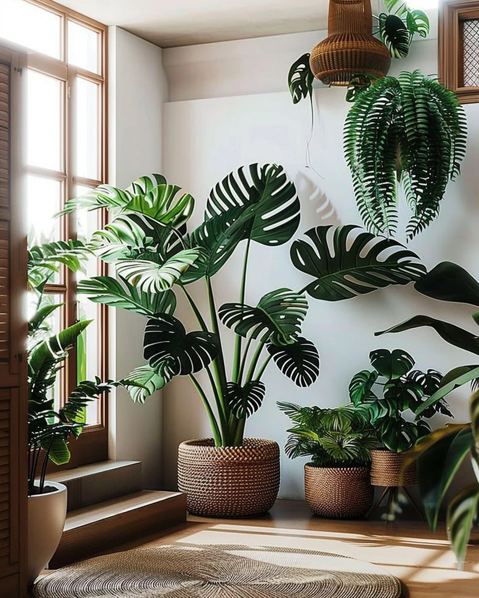 Tropical Indoor Plants Decor - 30 Tropical Balinese Bedroom Ideas for a Zen Retreat